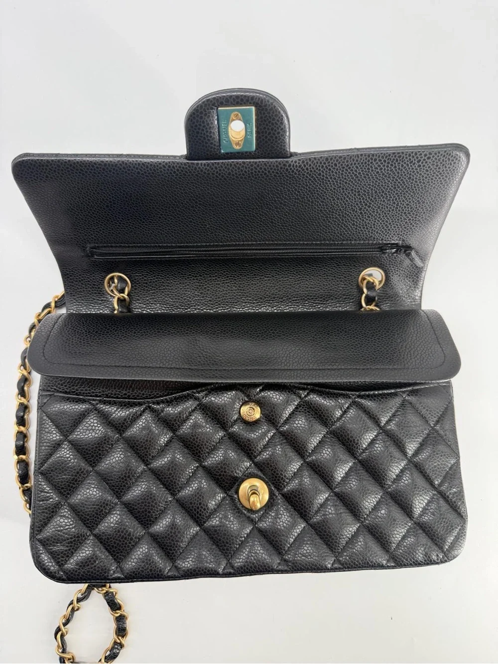 Chanel Medium Classic Double Flap Caviar Leather Bag